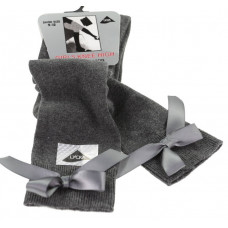 Sock Bow Knee High Girls - Grey